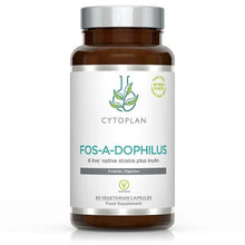 fos-a-dophilus, probiotic, yoghurt, cytoplan, vegetarian, capsules, food supplement, inulin, 40+, holland & barrett, best probiotics, nutrition,
