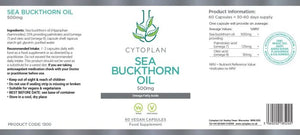 Cytoplan, Sea Buckthorn Oil, hydrated, skin, membranes, healthy, healthy fats, polyunsaturated fats, plant, pure organic extract, benefits, omega 7, omega 9, vegan, vegetarian, capsules