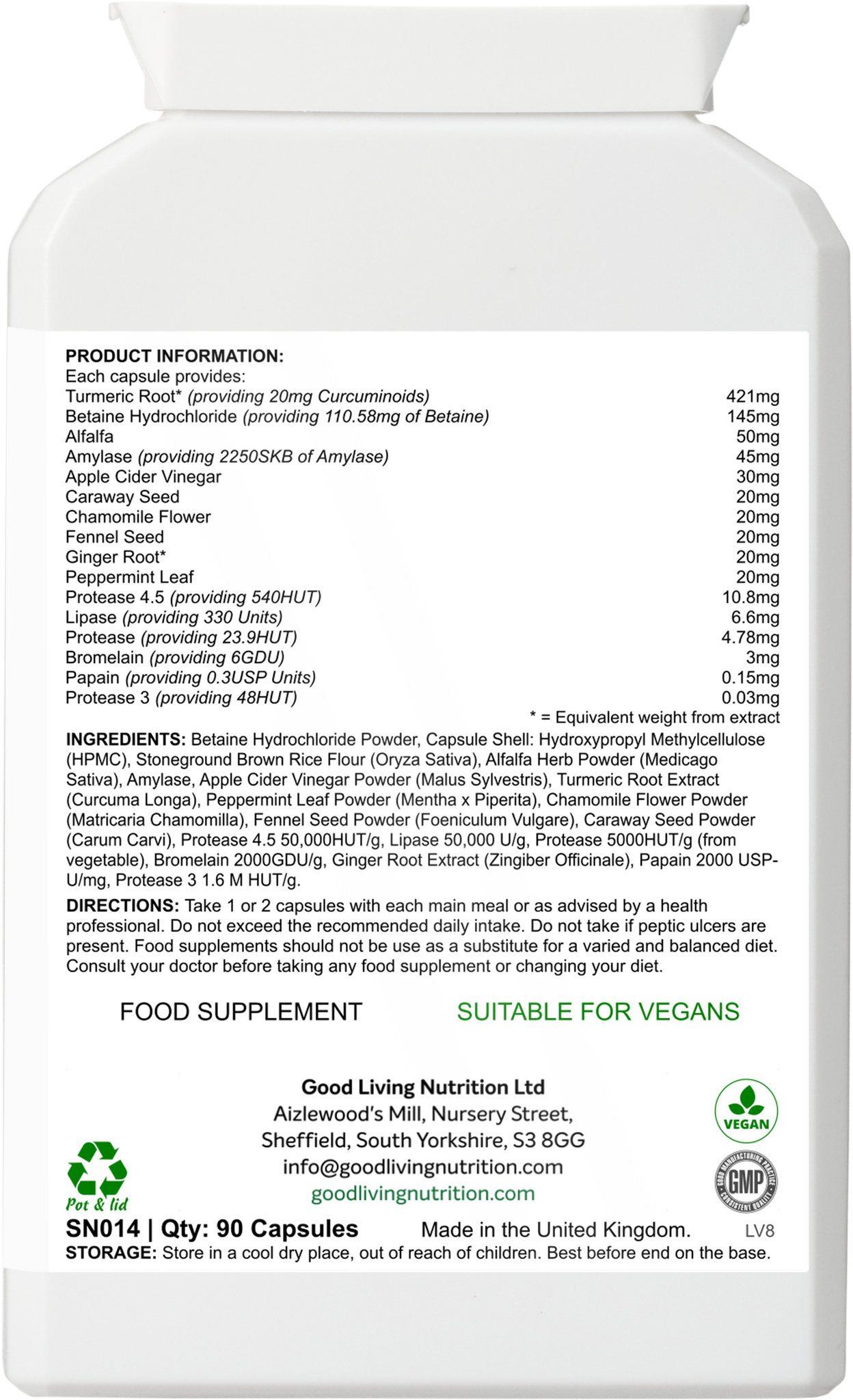 Digesteaze Digest Ease – Good Living Nutrition