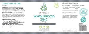 Wholefood Zinc (60 Capsules)